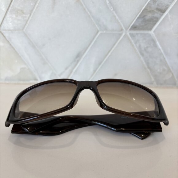 Brown Fendi Sunglasses Rectangle Colorful Brand Letters FS458 Case Designer main image 7